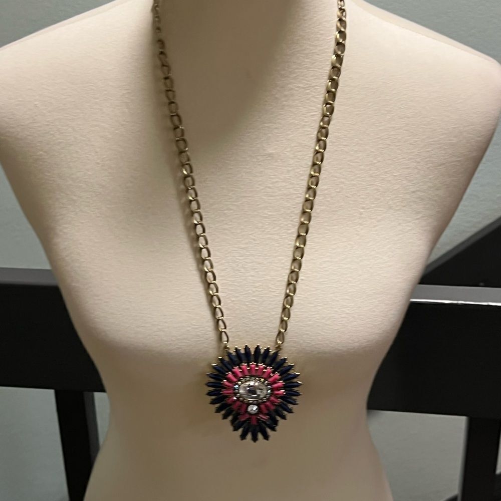 Premier Designs Reversible Gold Pendant Necklace PDNK1